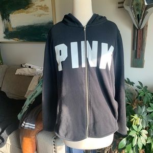 PINK Ribbed Hoodie